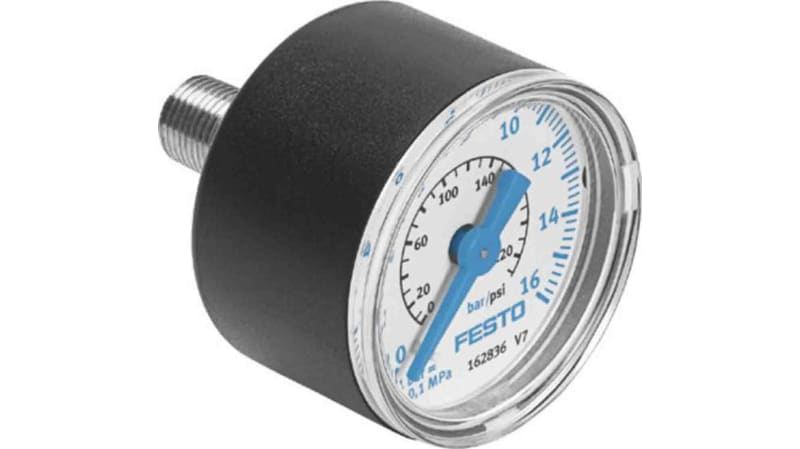 Festo Pressure Gauge 16bar, FMA-40-16-1/4-EN