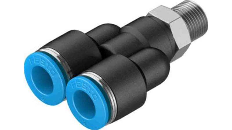 Festo Y Threaded Adaptor to Push In 8 mm to Push In 8 mm