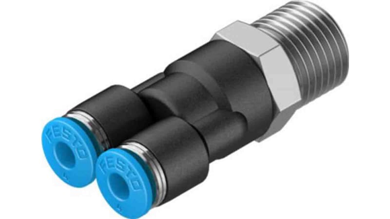 Festo Y Threaded Adaptor to Push In 4 mm to Push In 4 mm
