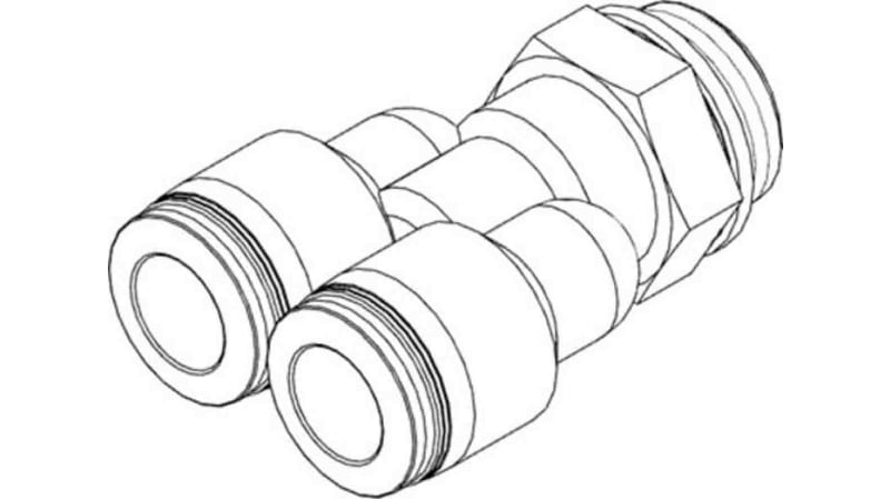 Festo Y Threaded Adaptor to G 1/4 Male to G 1/4 Male