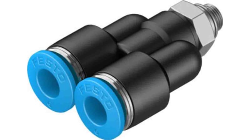 Festo Y Threaded Adaptor to Push In 6 mm to Push In 6 mm