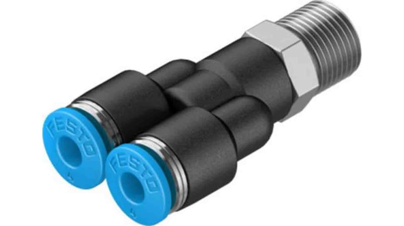 Festo Y Threaded Adaptor to Push In 4 mm to Push In 4 mm