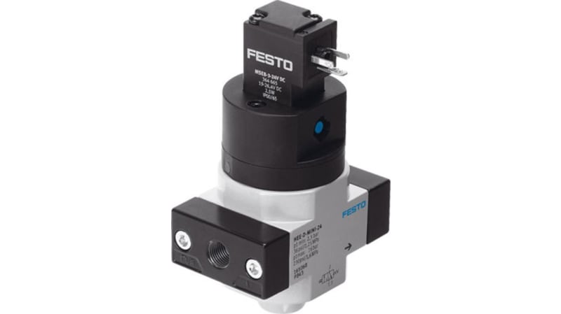 Festo 3/2 Closed, Monostable Pneumatic Manual Control Valve HEE Series
