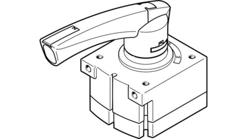 Festo Rod Lever 4/3 Exhausted Pneumatic Manual Control Valve VHER Series