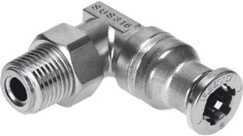Festo Elbow Threaded Adaptor to R 1/8 Male to R 1/8 Male, CRQSL Series