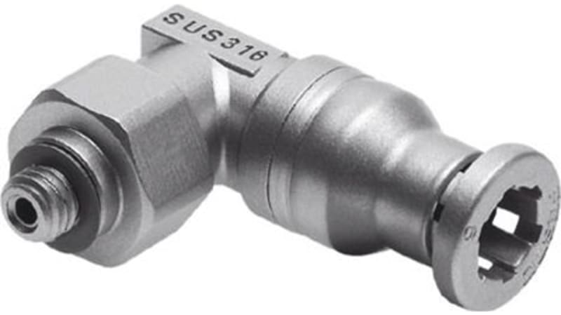 Festo Elbow Threaded Adaptor to M5 Male to Push In 6 mm, CRQSL Series
