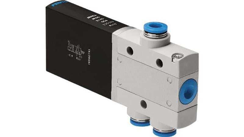 Festo 3/2 Closed, Monostable Pneumatic Solenoid/Pilot-Operated Control Valve - Electrical MHE3 Series