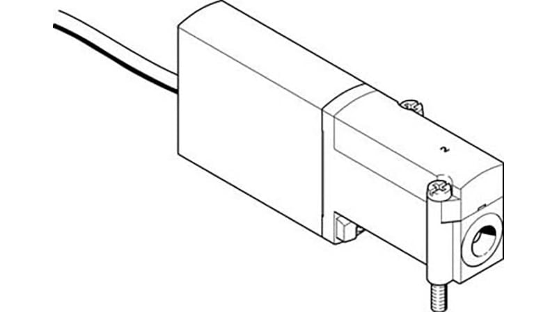 Festo 3/2 Open, Monostable Pneumatic Solenoid/Pilot-Operated Control Valve - Electrical MHA4 Series