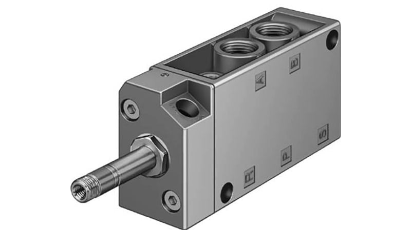 Festo 5/2 Monostable Pneumatic Solenoid/Pilot-Operated Control Valve - Electrical G 1/4 MFH Series