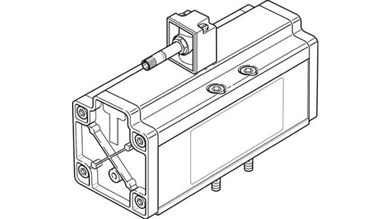 Festo 5/2 Monostable Pneumatic Solenoid/Pilot-Operated Control Valve - Electrical MDH Series