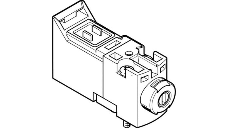 Festo 3/2 Closed, Monostable Pneumatic Solenoid/Pilot-Operated Control Valve - Electrical MHA1 Series
