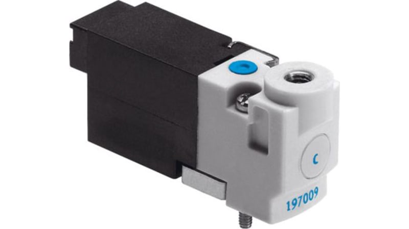 Festo 3/2 Closed, Monostable Pneumatic Solenoid/Pilot-Operated Control Valve - Electrical MHP1 Series
