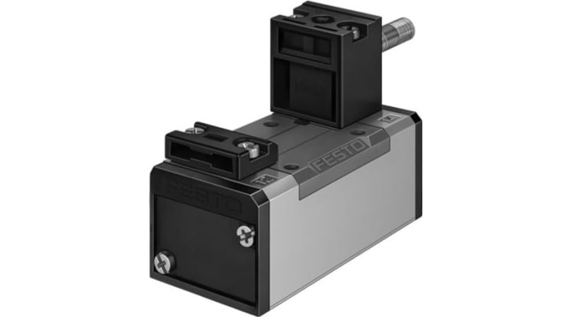 Festo 5/2 Monostable Pneumatic Solenoid/Pilot-Operated Control Valve - Electrical MFH Series