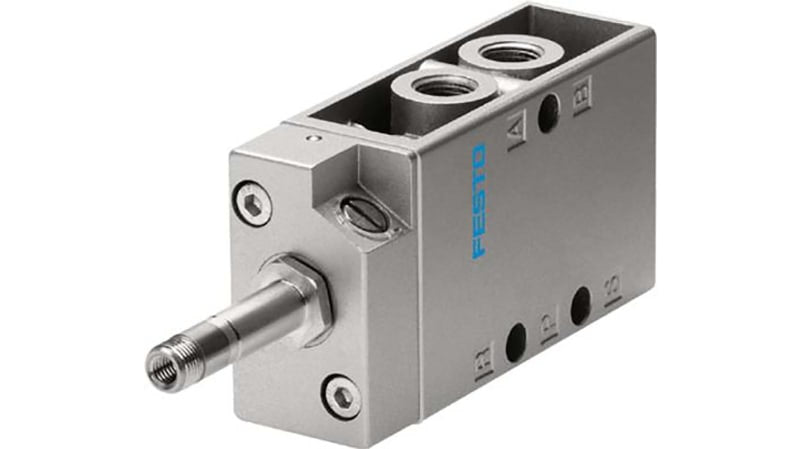 Festo 5/2 Monostable Pneumatic Solenoid/Pilot-Operated Control Valve - Electrical MFH Series