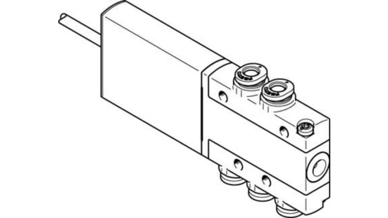 Festo 5/2 Monostable Pneumatic Solenoid/Pilot-Operated Control Valve - Electrical MHE2 Series