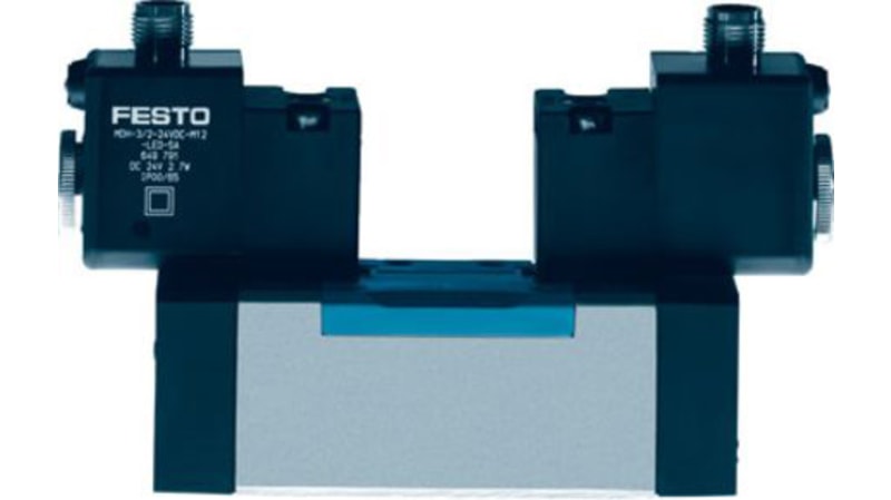 Festo 5/2 Bistable-Dominant Pneumatic Solenoid/Pilot-Operated Control Valve - Electrical JMDDH Series