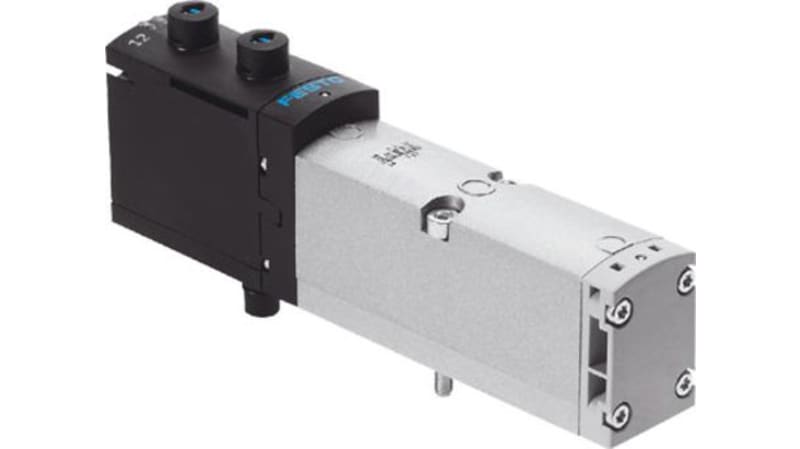Festo 4 Exhausted, 5 - 3, Port 2 Pressurised Solenoid Valve - Electrical VSVA-B-P53AD-ZD-A1-1T1L Series