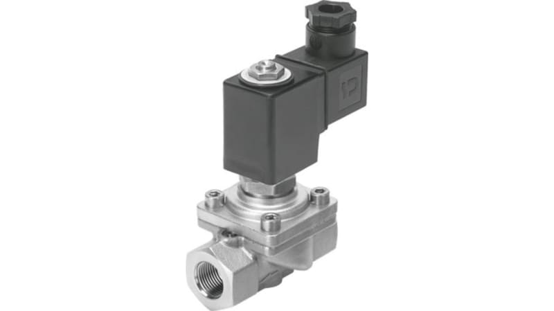 Festo 2/2 Closed, Monostable Pneumatic Solenoid/Pilot-Operated Control Valve - Electrical NPT 3/8 VZWF Series