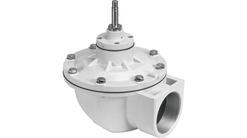 Festo 2/2 Closed, Monostable Pneumatic Solenoid/Pilot-Operated Control Valve - Electrical VZWE Series