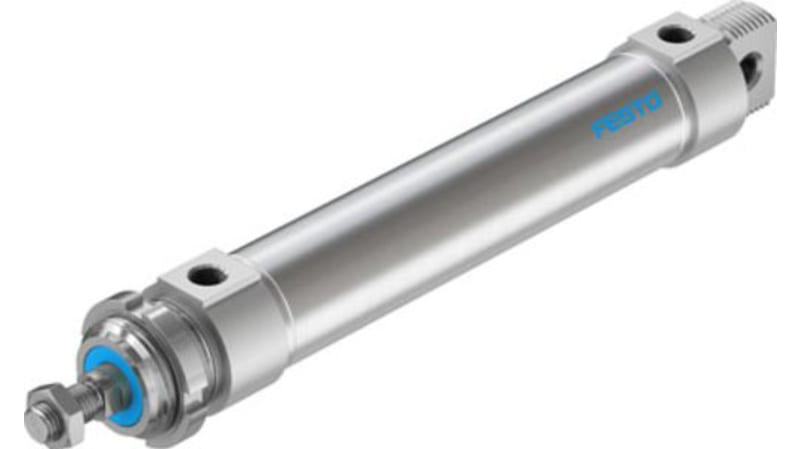 Festo Pneumatic Roundline Cylinder 40mm Bore, 160mm Stroke, DSNU-40-160-P-A Series, Double Acting