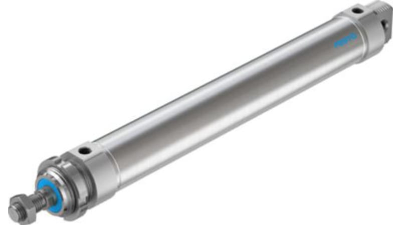 Festo Pneumatic Roundline Cylinder 50mm Bore, 320mm Stroke, DSNU-50-320-PPS-A Series, Double Acting