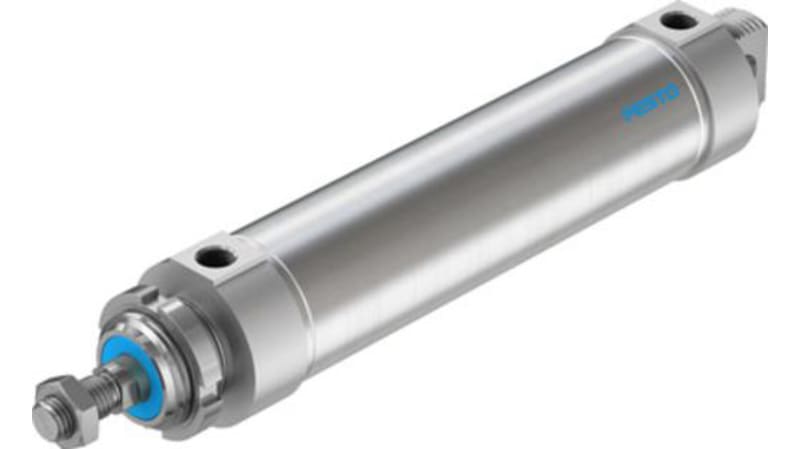 Festo Pneumatic Roundline Cylinder 63mm Bore, 200mm Stroke, DSNU-63-200-PPS-A Series, Double Acting