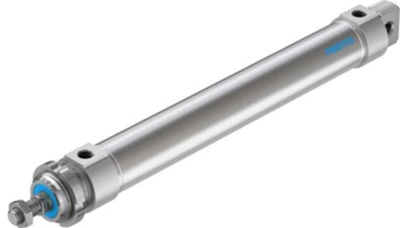 Festo Pneumatic Roundline Cylinder 40mm Bore, 250mm Stroke, DSNU-40-250-P-A Series, Double Acting