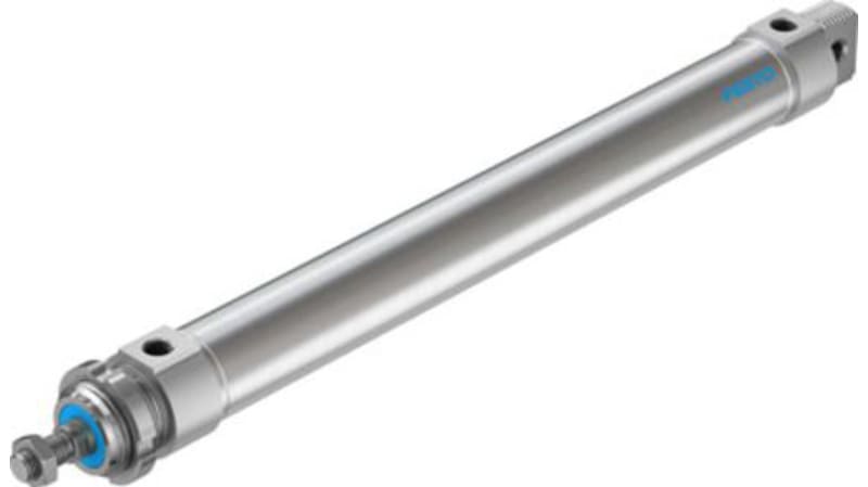 Festo Pneumatic Roundline Cylinder 40mm Bore, 320mm Stroke, DSNU-40-320-PPV-A Series, Double Acting