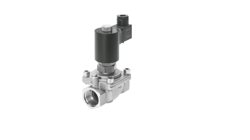 Festo 2/2 Closed, Monostable Solenoid Valve - Electrical VZWF-L-M22C-N114-400-E-1P4-10 Series