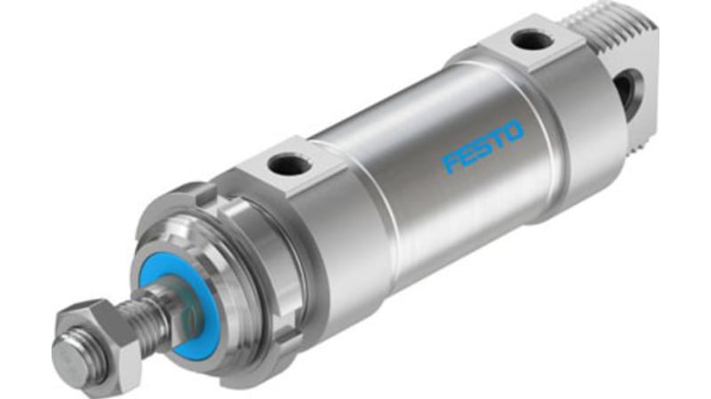 Festo Pneumatic Roundline Cylinder 50mm Bore, 40mm Stroke, DSNU-50-40-PPV-A Series, Double Acting