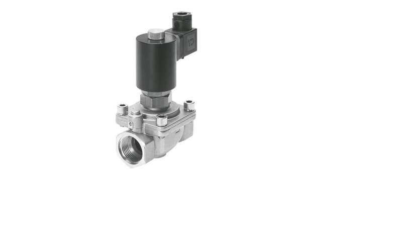 Festo 2/2 Closed, Monostable Solenoid Valve - Electrical VZWF-L-M22C-N114-400-V-2AP4-10 Series