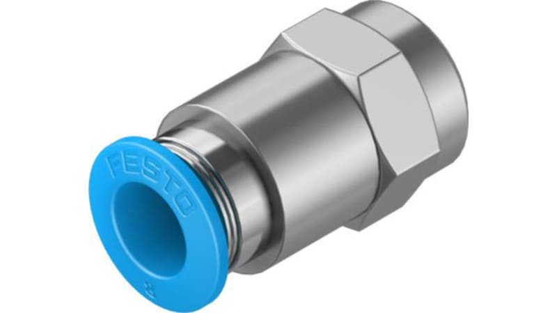 Festo Straight Threaded Adaptor to R 1/8 Male to Push In 8 mm