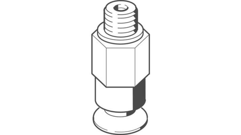 Festo 10mm Flat Suction Cup VAS-10-M5-SI-B