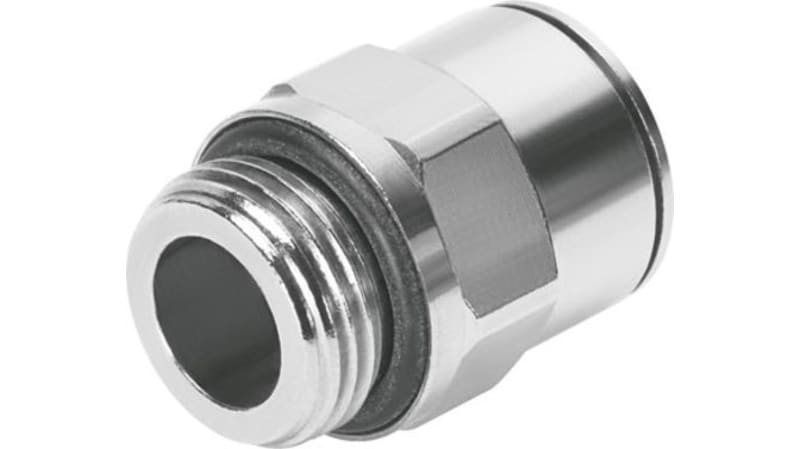 Festo Straight Threaded Adaptor to G 3/8 Male to Push In 10 mm