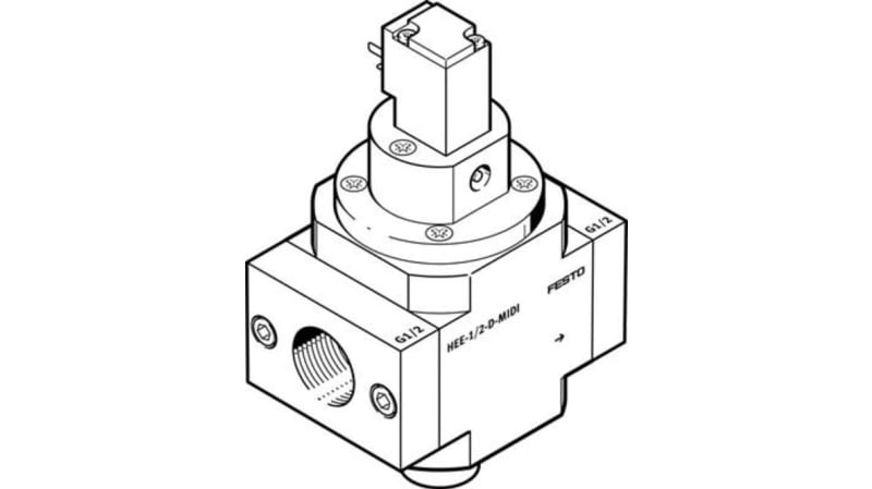Festo 3/2 Closed, Monostable Pneumatic Manual Control Valve HEE-1/2-D-MIDI-230 Series