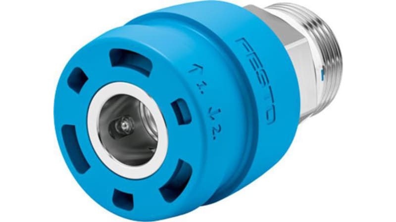 Festo Brass Male Pneumatic Quick Connect Coupling, 1/8in Threaded
