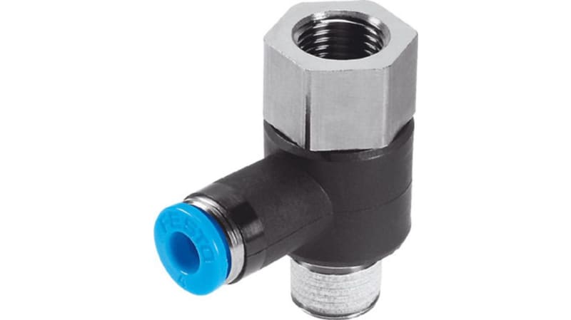 Festo Tee Threaded Adaptor to R 1/8 Female to Push In 4 mm 6 bar