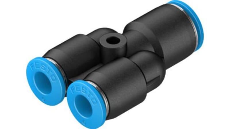 Festo Y Tube-to-Tube Adaptor to Push In 8 mm to Push In 6 mm to Push In 6 mm, QSY Series