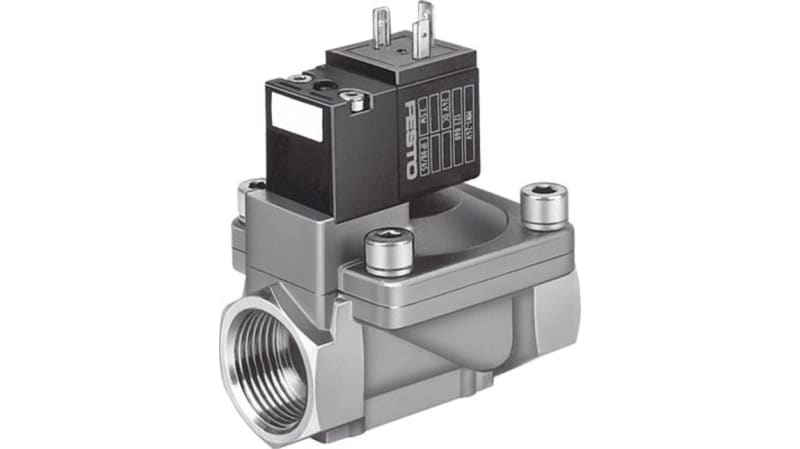 Festo Solenoid Valve MN1H-2-1-MS, 2 port , NC, 230/110/24 V, 1in