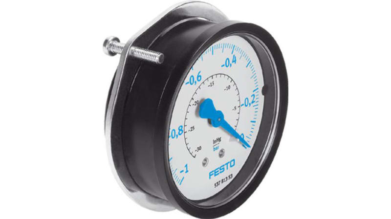 Festo Vacuum Pressure Gauge 0bar, FVAM-63-V1/0-G1/4-EN