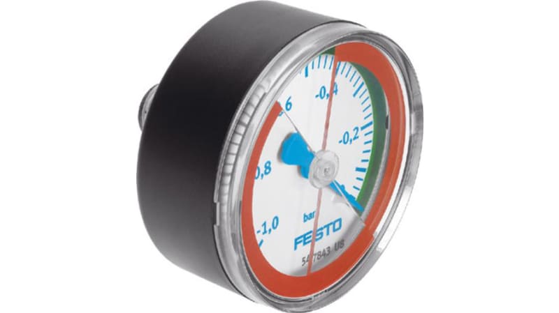 Festo Vacuum Pressure Gauge 0bar, VAM-63-V1/0-R1/4-E-RG
