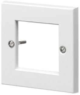 HellermannTyton 854-35013 SINGLE GANG F/PLATE FLAT-WH 3877746