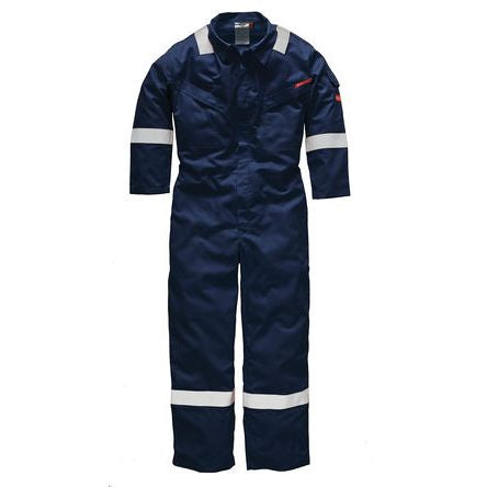 Dickies FR5401 Lightweight Pyrovatex Coverall Navy 44R 9115435