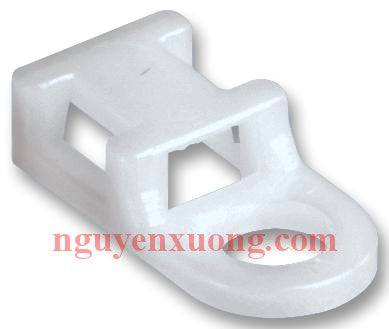 Panduit The cable tie mount in natural color is applied with a #10 (M5) screw. It is made of nylon 6.6, which increases mechanical strength, heat and wear resistance, and stiffness in indoor environments. It comes in packages of 100. [TA1S10-C]; PAP284