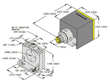 Turck NI25-CK40-LIU-H1141 W/BS 2.1 8375958