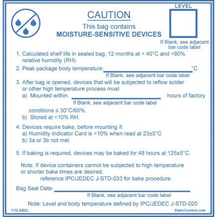 SCS 113LABEL 1745850