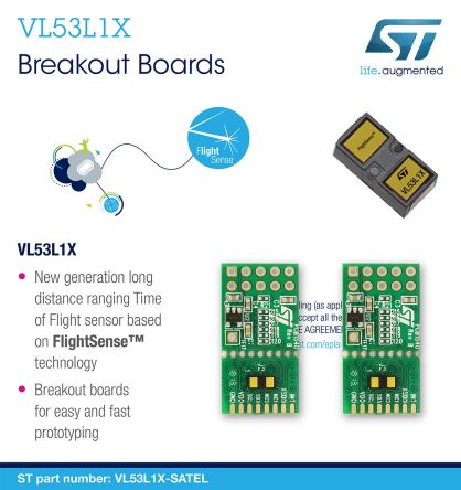 STMicroelectronics VL53L1X-SATEL 1827794