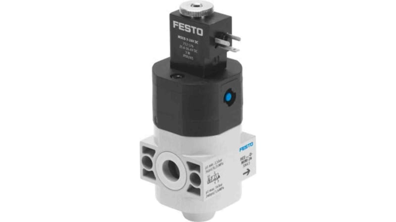 Festo 3/2 Closed, Monostable Pneumatic Manual Control Valve HEE Series