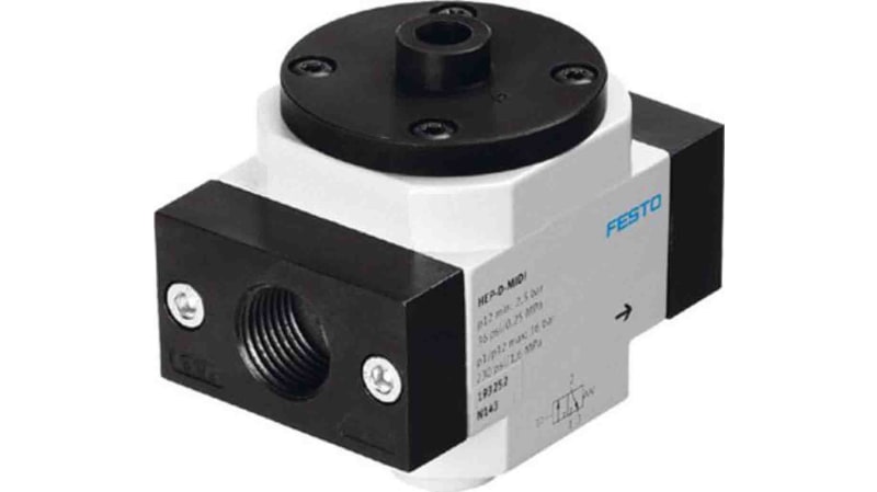 Festo 3/2 Closed, Monostable Pneumatic Manual Control Valve HEP Series