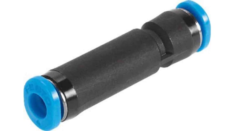 Festo Straight Tube-to-Tube Adaptor to Push In 10 mm to Push In 10 mm, QSK Series